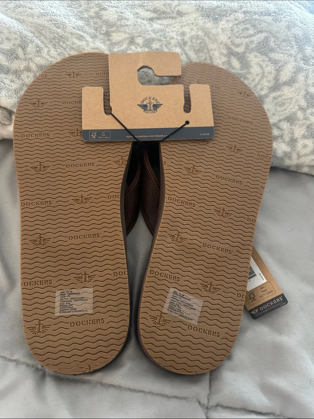 Dockers Men’s Brown Casual Flip-Flops